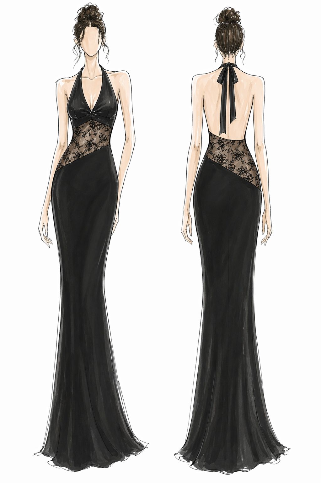 VESTIDO NOIR ÉCLAT
